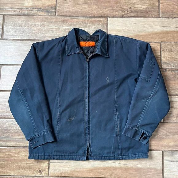vintage navy work jacket size ce73 - Picture 1 of 3
